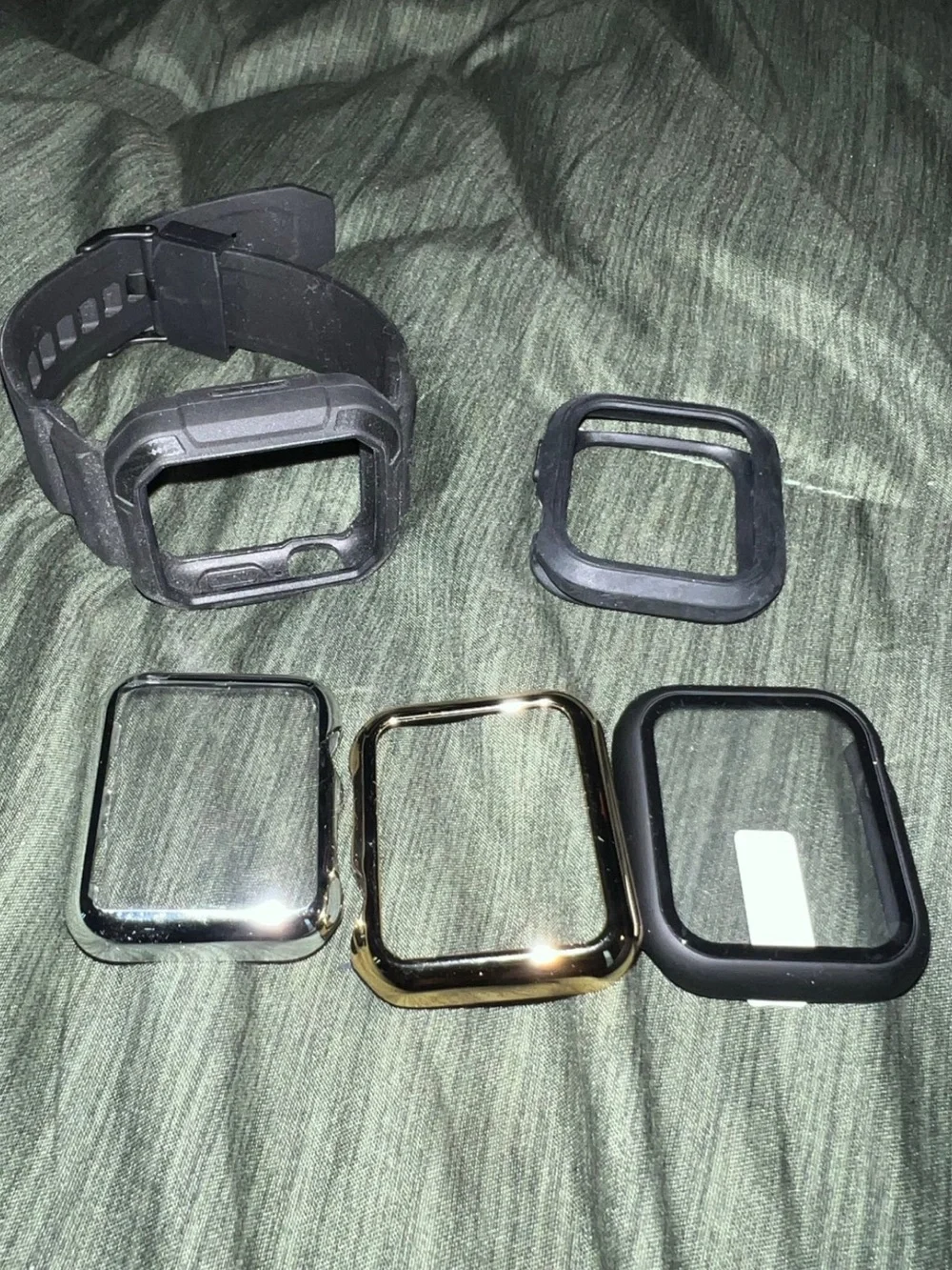 Apple Watch in black with black sport band